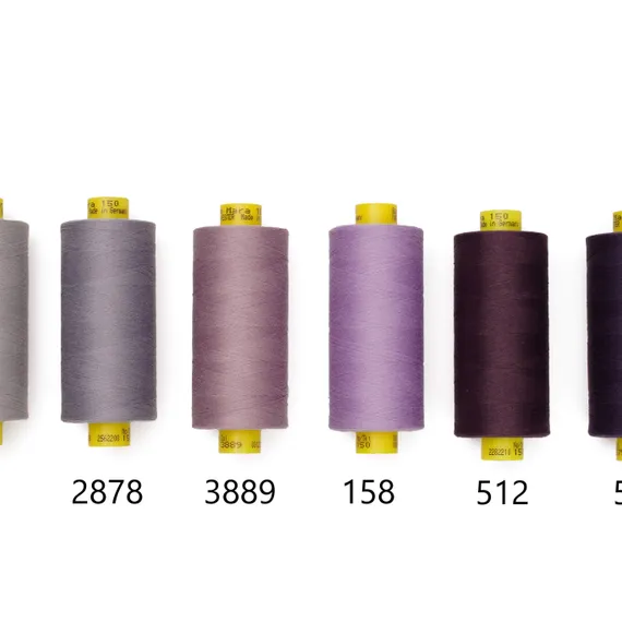 Нитки GUTERMANN Mara №150 лавандово-серые (3889)