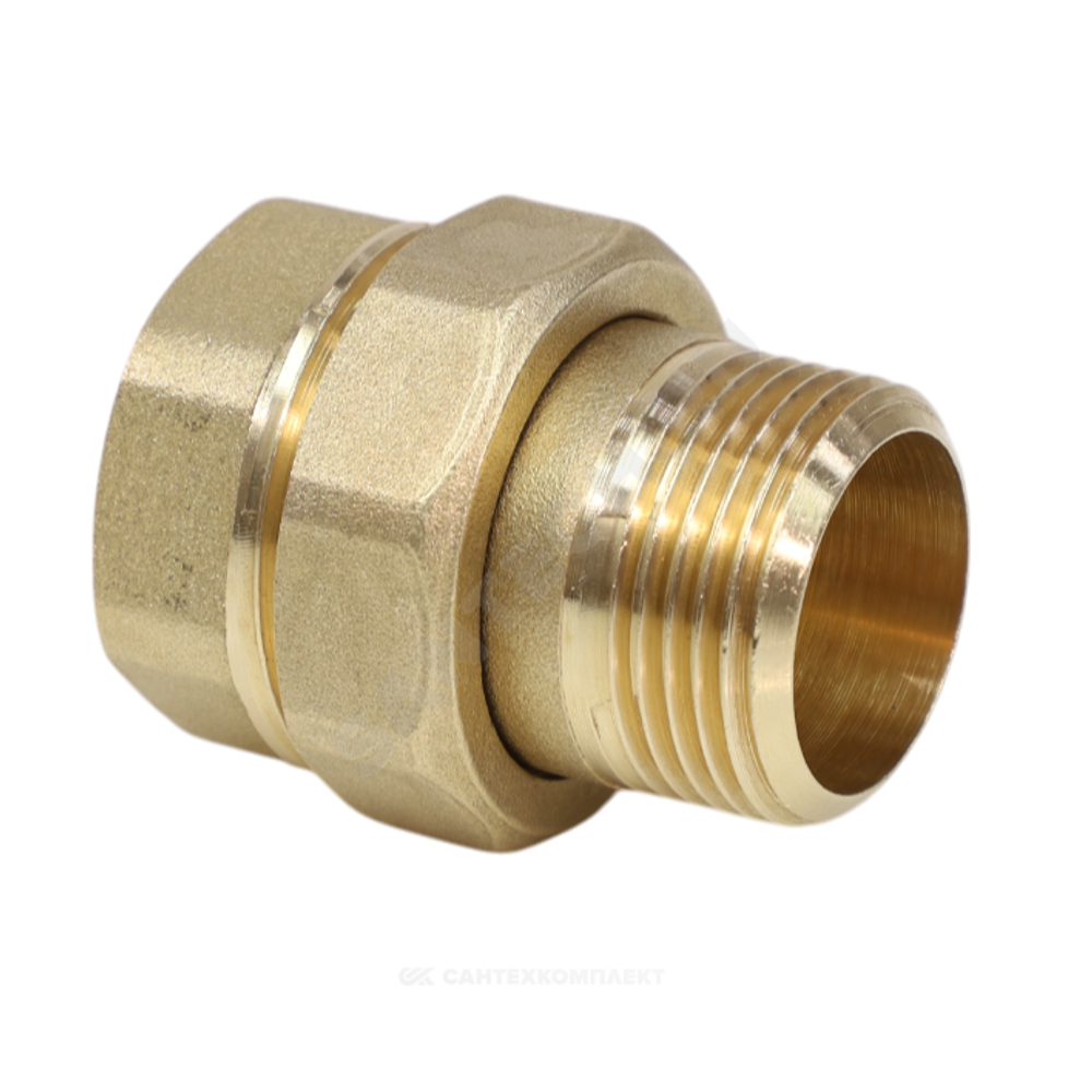 Соединитель латунь американка Ду 15 (1/2") прямой ВР/НР VALFEX VF.340.L.012
