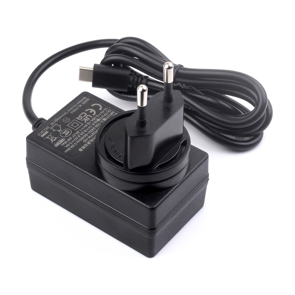 Блок питания 27 Вт с кабелем USB Type-C для Raspberry Pi 5 черный
