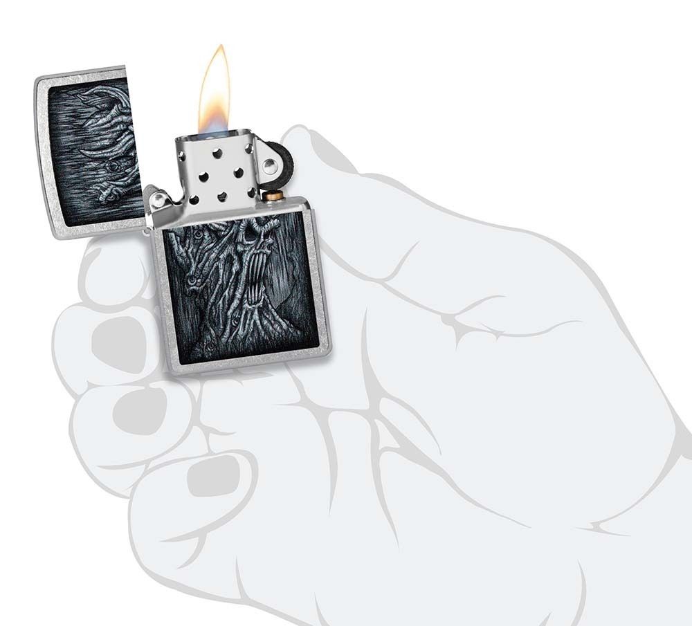 Зажигалка Zippo Evil Tree с покрытием Street Chrome (48681) 5