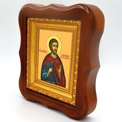 Адриан Никомидийский святой ммученик. Икона на холсте.