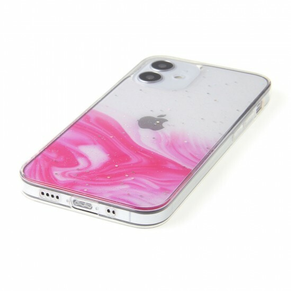 Силиконовый чехол Акварель для iPhone 12 Mini, 011858