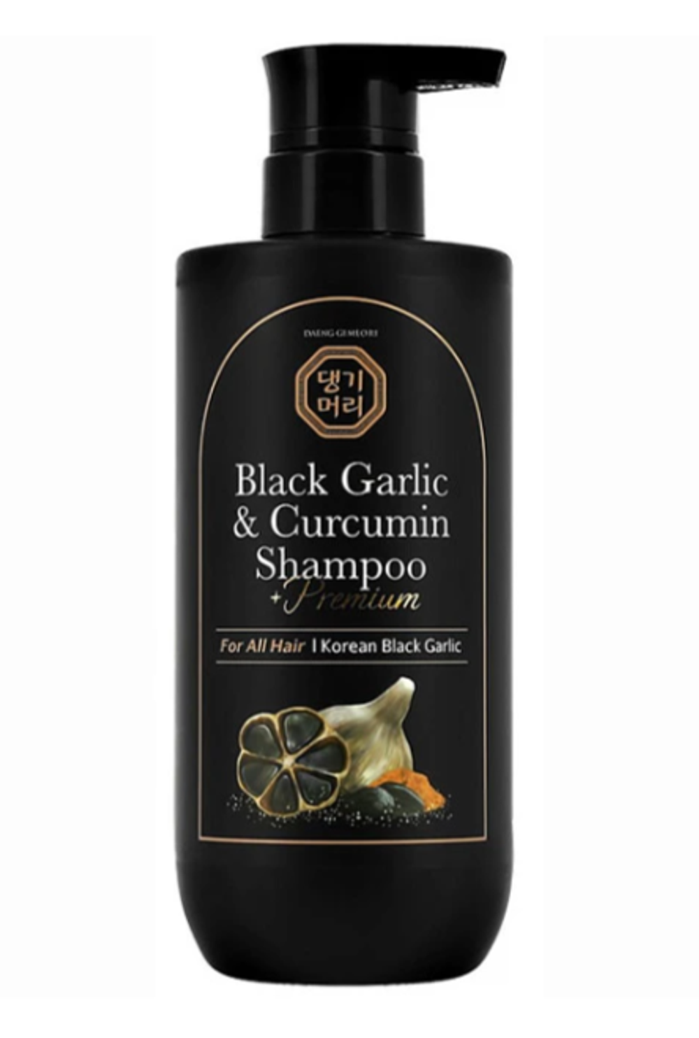 Шампунь для волос с куркумином DAENG GI MEO RI Premium Black Garlic & Curcumin Shampoo 500 мл