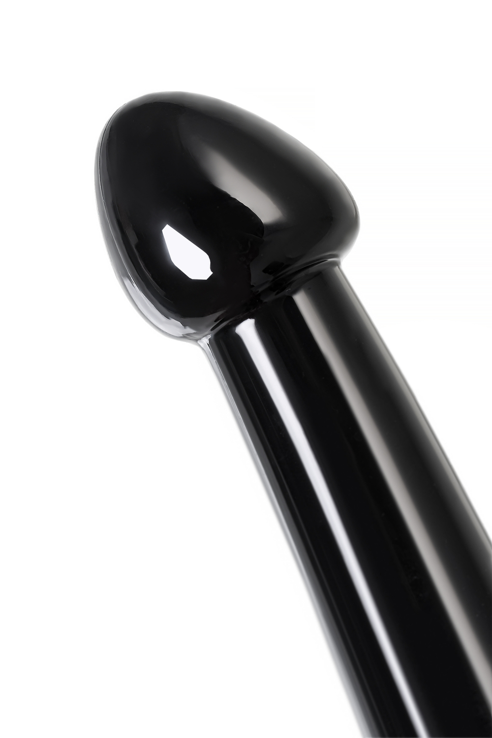 Нереалистичный фаллоимитатор TOYFA Basic Jelly Dildo M, TPE, чёрный, 18 см