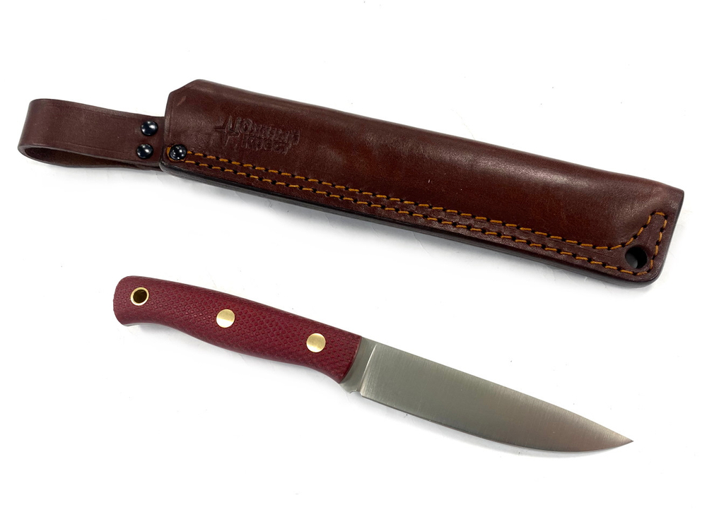 Нож Slender S, N690, микарта красная, 211.0957