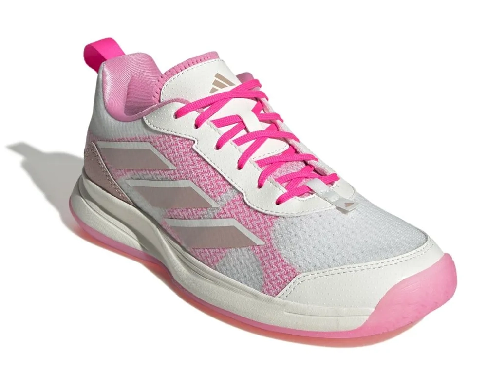 Женские теннисные кроссовки Adidas Avaflash - core white/silver metallic/lucid pink