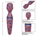 Сине-оранжевый вибромассажер California Exotic Novelties Naughty Bits W.I.L.F Wand I d Like to Fuck SE-4410-39-3