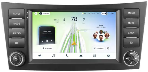 Магнитола для Mercedes-Benz E W211 2002-2010, CLS C219 - Teyes CC4L монитор 7" IPS, Android 14, Быстрая, Snapdragon 662, CarPlay, 4G SIM-слот
