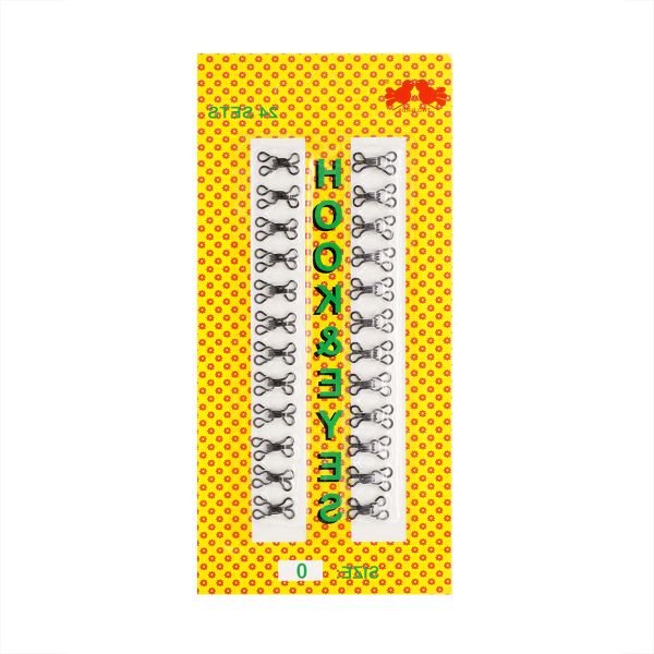 Крючки пришивные 11.5х6.5 мм, №0, оксид 0300-4001, 24 шт