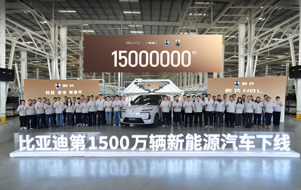 Компания BYD выпустила 15 миллионов электромобилей, обогнав Tesla и Volkswagen по объёму производства Компания BYD выпустила 15 миллионов электромобилей, обогнав Tesla и Volkswagen по объёму производства