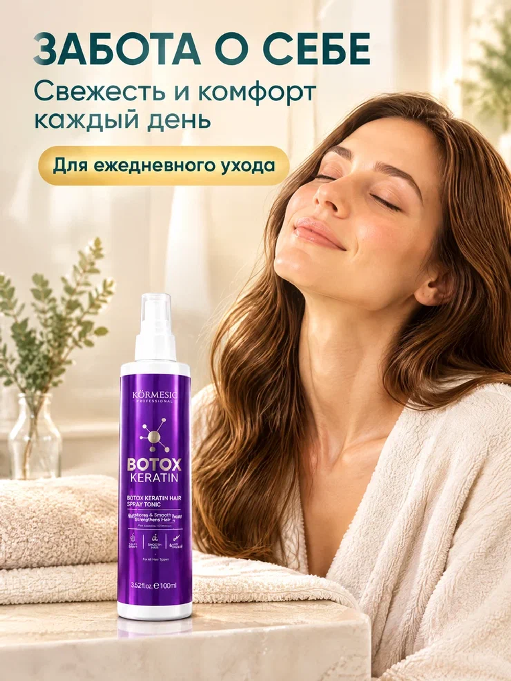 Тоник для волос KORMESIC с кератином 100 мл
