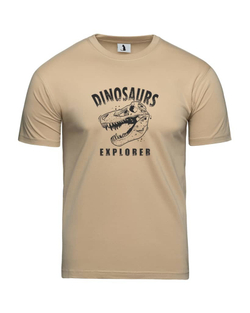 Футболка Dinosaurs explorer бежевая