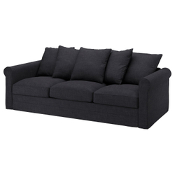 IKEA GRÖNLID  (ИКЕА ГРЁНЛИД)  -  Чехол на 3-местный раскладной диван - Хилларед антрацит