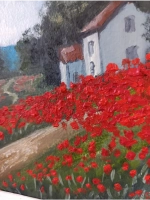 Картина маслом на стену в раме
