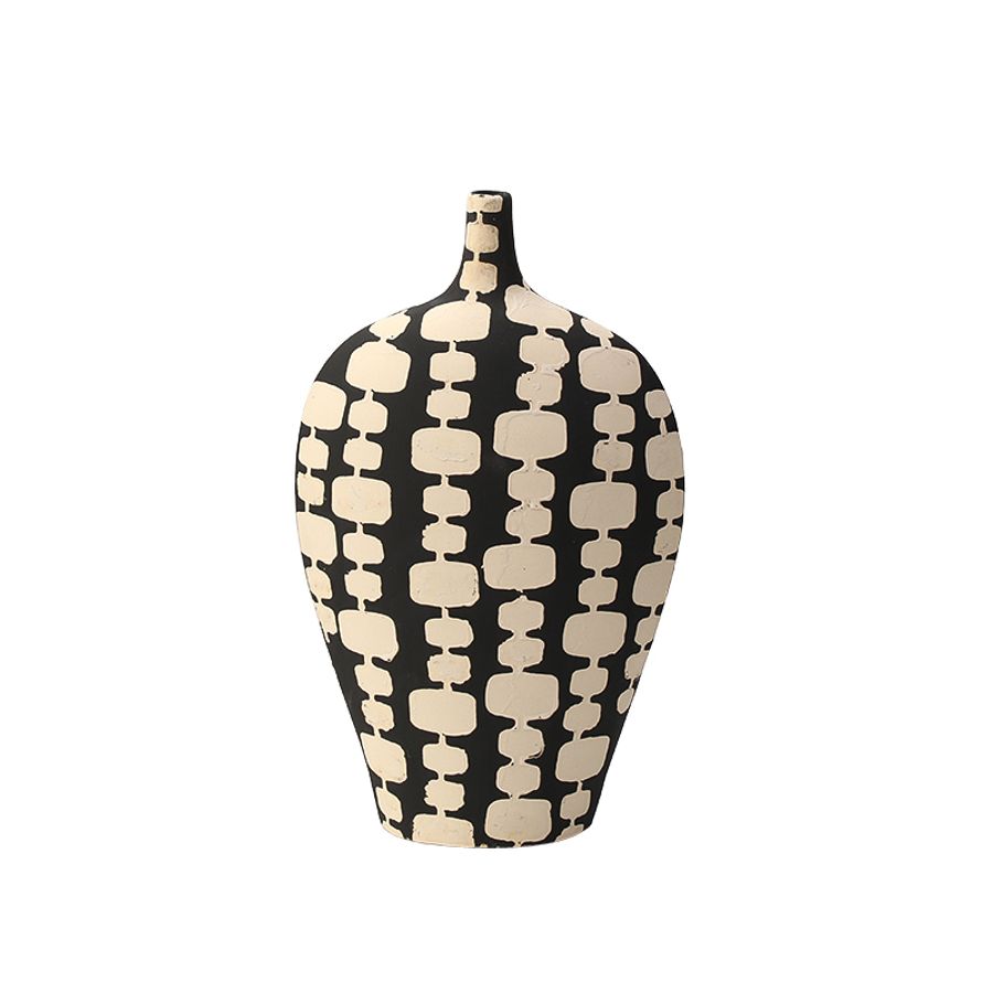 Ваза Black And White Narrow Mouth Vase B