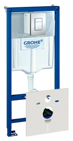 Инсталляция для подвесного унитаза Grohe Rapid SL 38775001 4 в 1 с кнопкой смыва