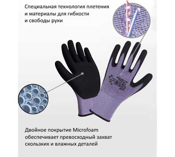 Перчатки нейлон-спандекс/нитриловое покрытие 2Hands 2705
