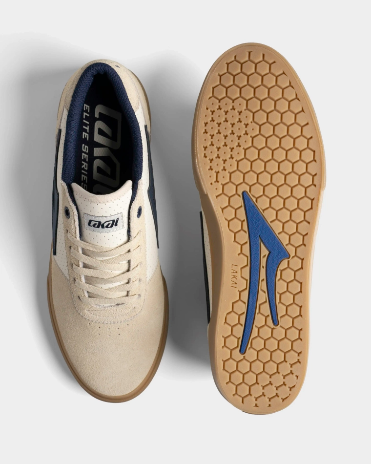 Кеды Lakai Manchester Elite: Whisper White Suede Navy (Q2-26)