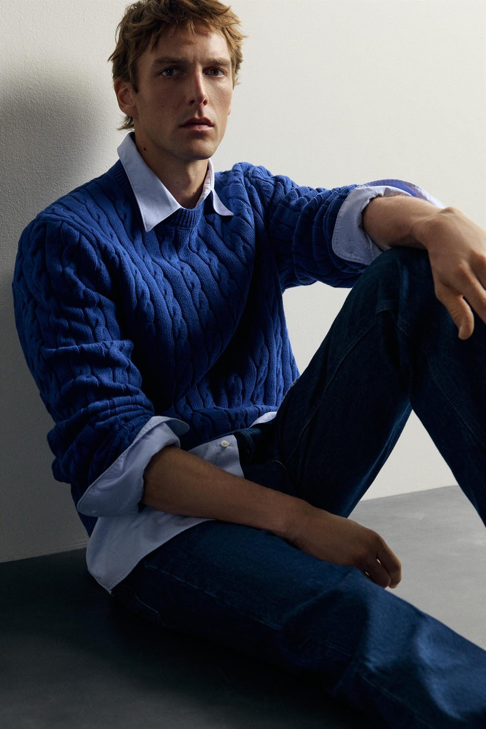 СВИТЕР С УЗОРОМ «КОСЫ» AARON LEVINE X ZARA — ZARA