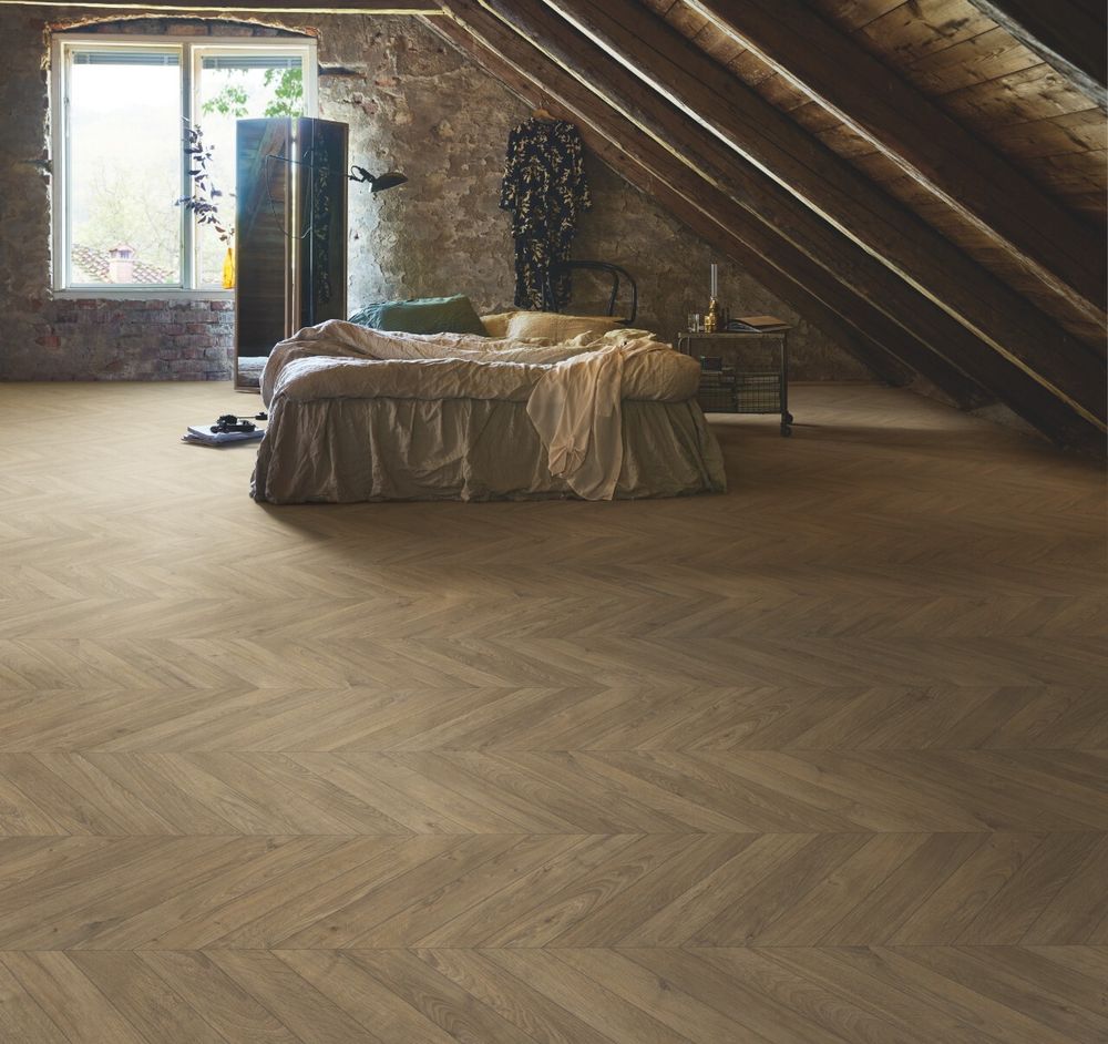 Chevron 12 pro Дуб оливково-коричневый, 1,426 м²