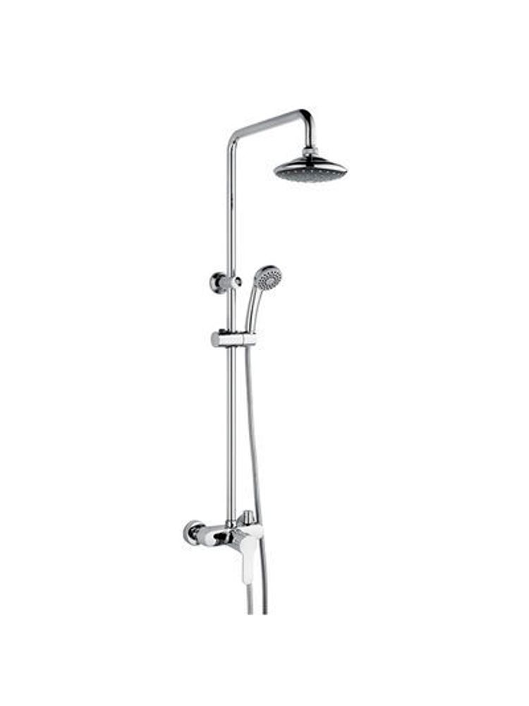 Смеситель ванна LEDEME с душевой стойкой с тропич. душем 2409 d-40