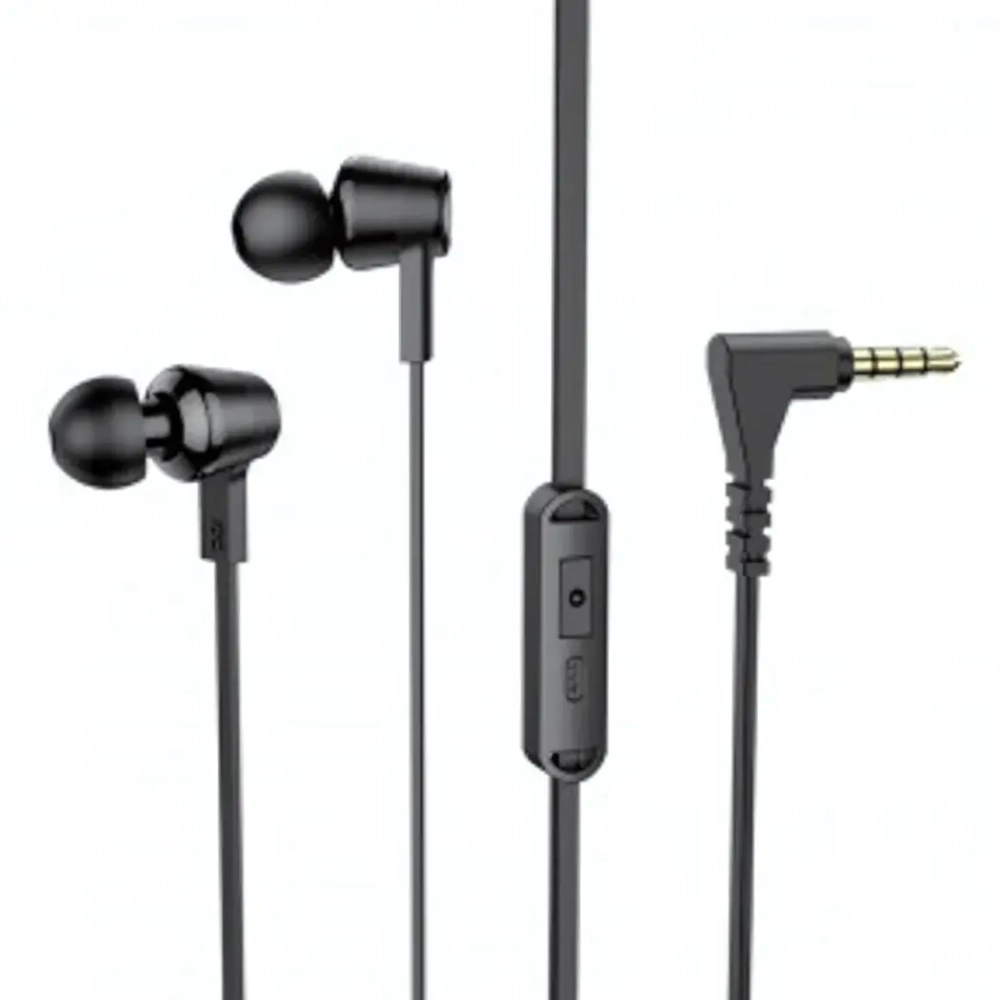 Гарнитура HOCO M86, вакуумные, разъем Jack, кабель 1.2 м Black