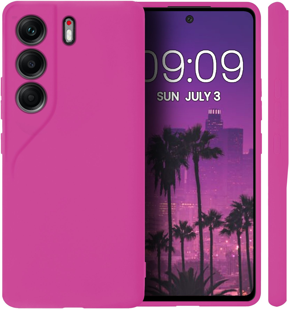 Мягкий Soft Touch чехол из силикона для TECNO CAMON 40 с бархатной подкладкой