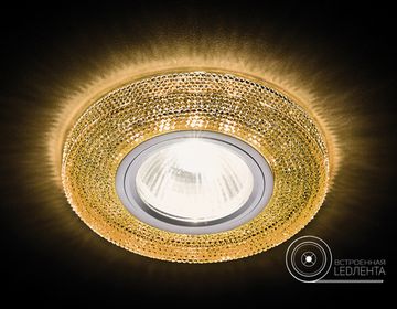 Точечный светодиодный светильник S290 BK хром/агат MR16+3W Ambrella