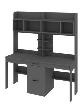 Стол письменный АРТ-ЛАВОРО-2 /1600*1800*603/ анкор белый / дуб аризона