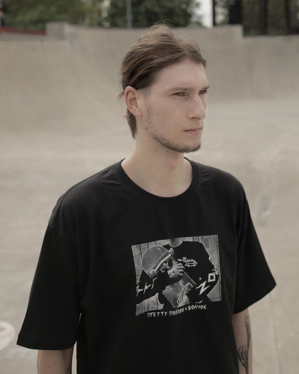 Футболка Волчок x  Pretty Poison Скейт - фото 2