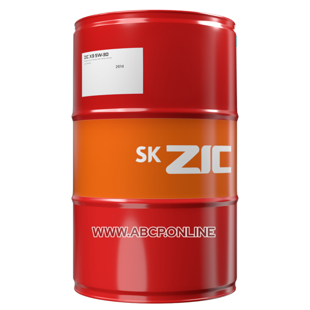 Масло моторное ZIC X9 5W-30 синтетическое 200 л 202614