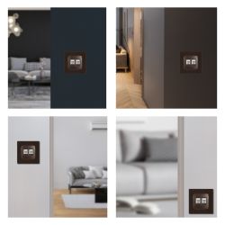 Розетка ЭРА Серия 12 12-3108-13 информационная двойная 2XRJ45 IP20 бронза | Эра 12