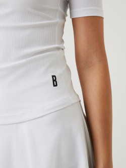 Женская теннисная футболка Björn Borg Ace Rib T-Shirt - белый