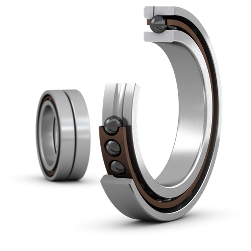 SKF 7009 FE/HCP4AH1DGA — комплект прецизионных радиально-упорных шарикоподшипников 45×75×32 мм