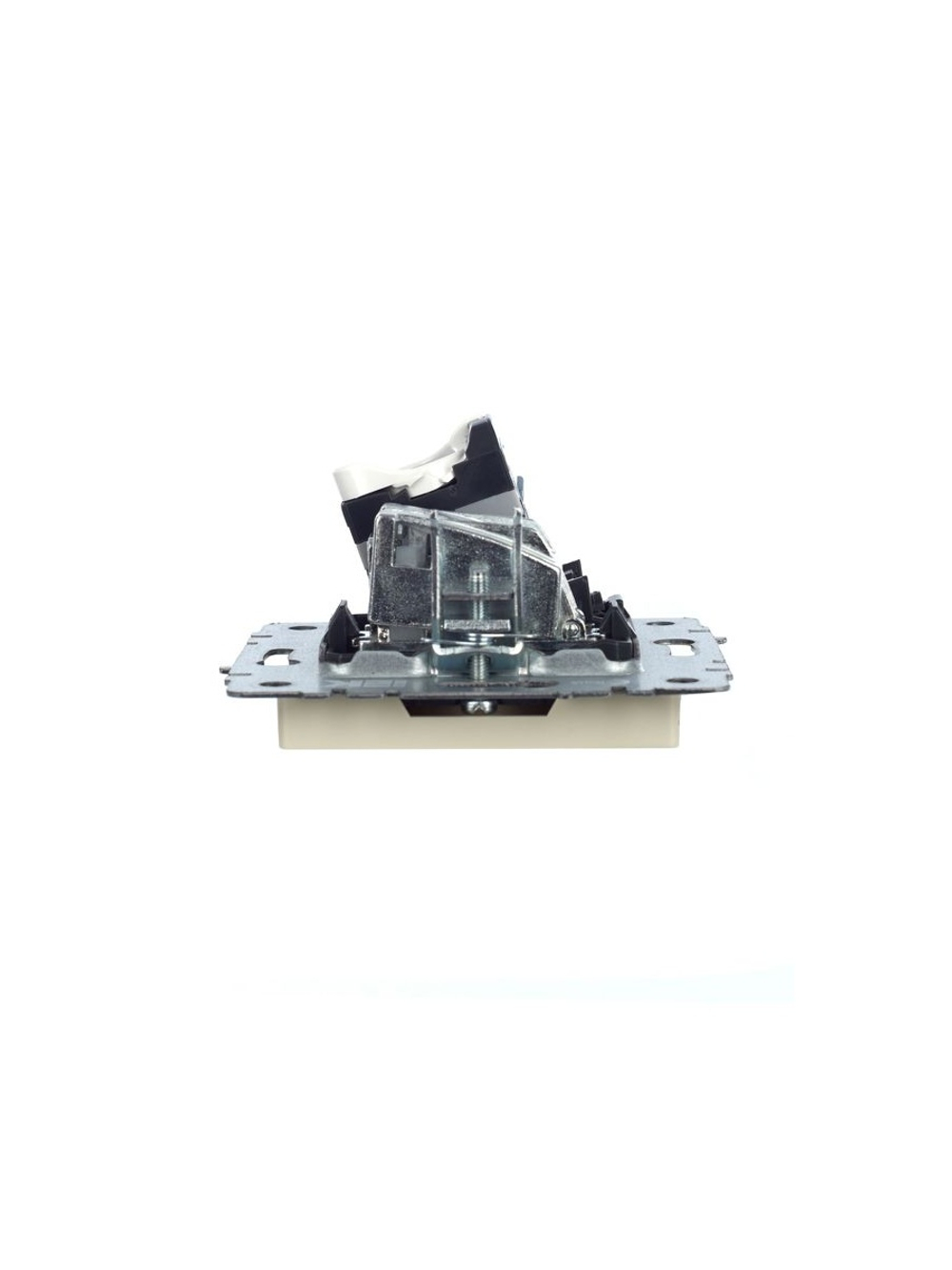 Розетка компьютерная + телевизионная 2-м Brite РТВ/РК12-БрКр RJ45 кат.5E + TV механизм беж. IEK BR-AK20-1-K10