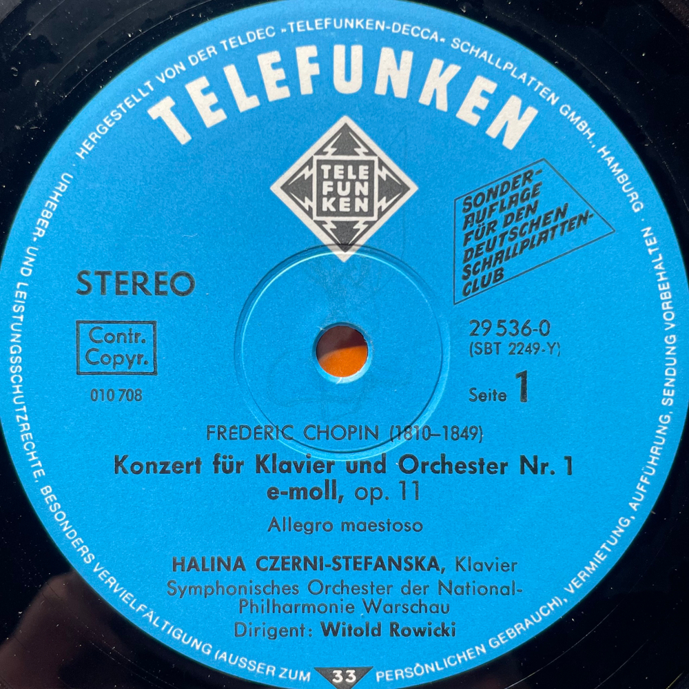 Шопен - Концерты для фортепиано №1 и №2 2LP (Германия 1970г.)