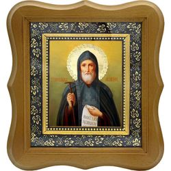 Иов Почаевский Преподобный. Икона на холсте.