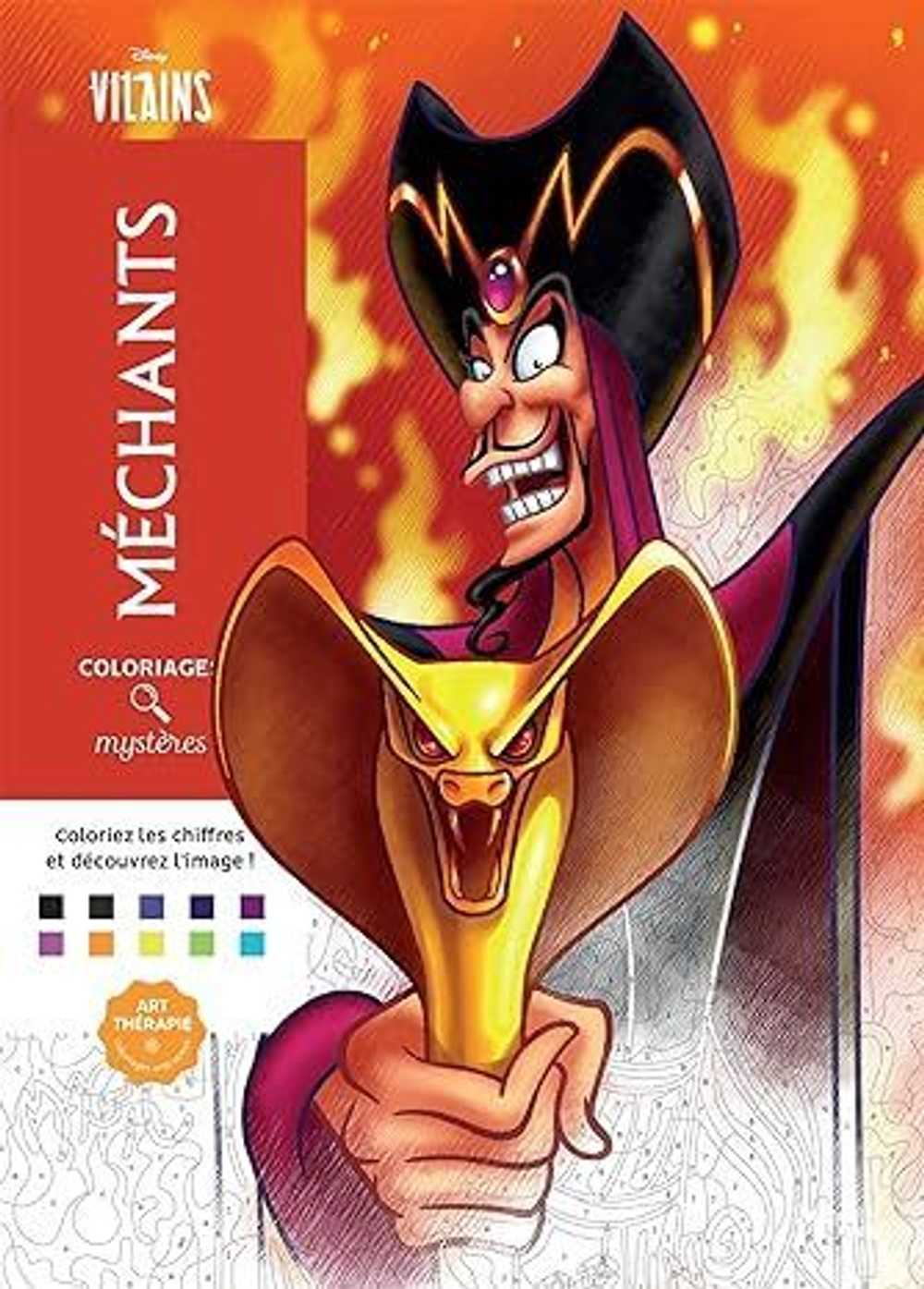 Раскраска по номерам Coloriages mysteres Disney - Злодеи, 128стр.