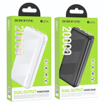 Внешний аккумулятор Borofone BJ27A 20000mAh 2.1A, MicroUSB/Type-C+2xUSB Black
