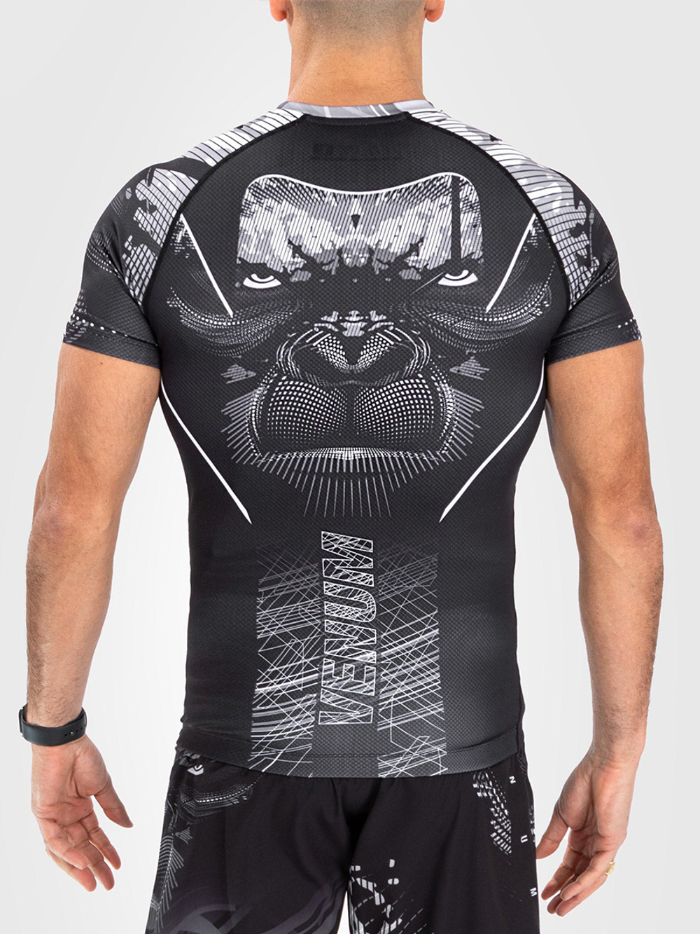 Рашгард Venum Gorilla Jungle Black/White S/S