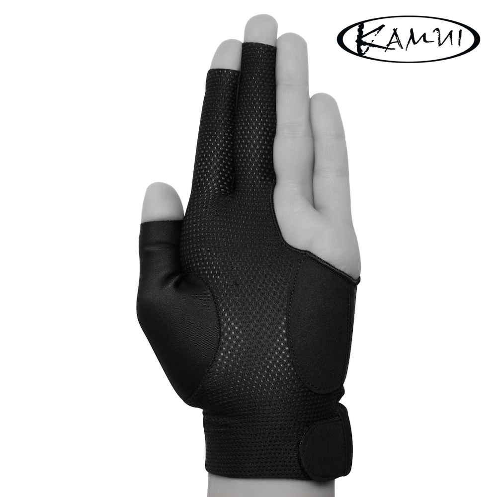 Перчатка для бильярда "Kamui QuickDry" черная правая XS