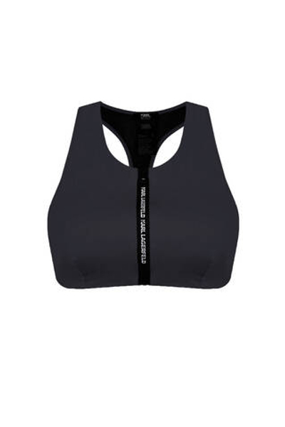 топ бикини Karl Lagerfeld Swimwear - черный(KL20WTP34)