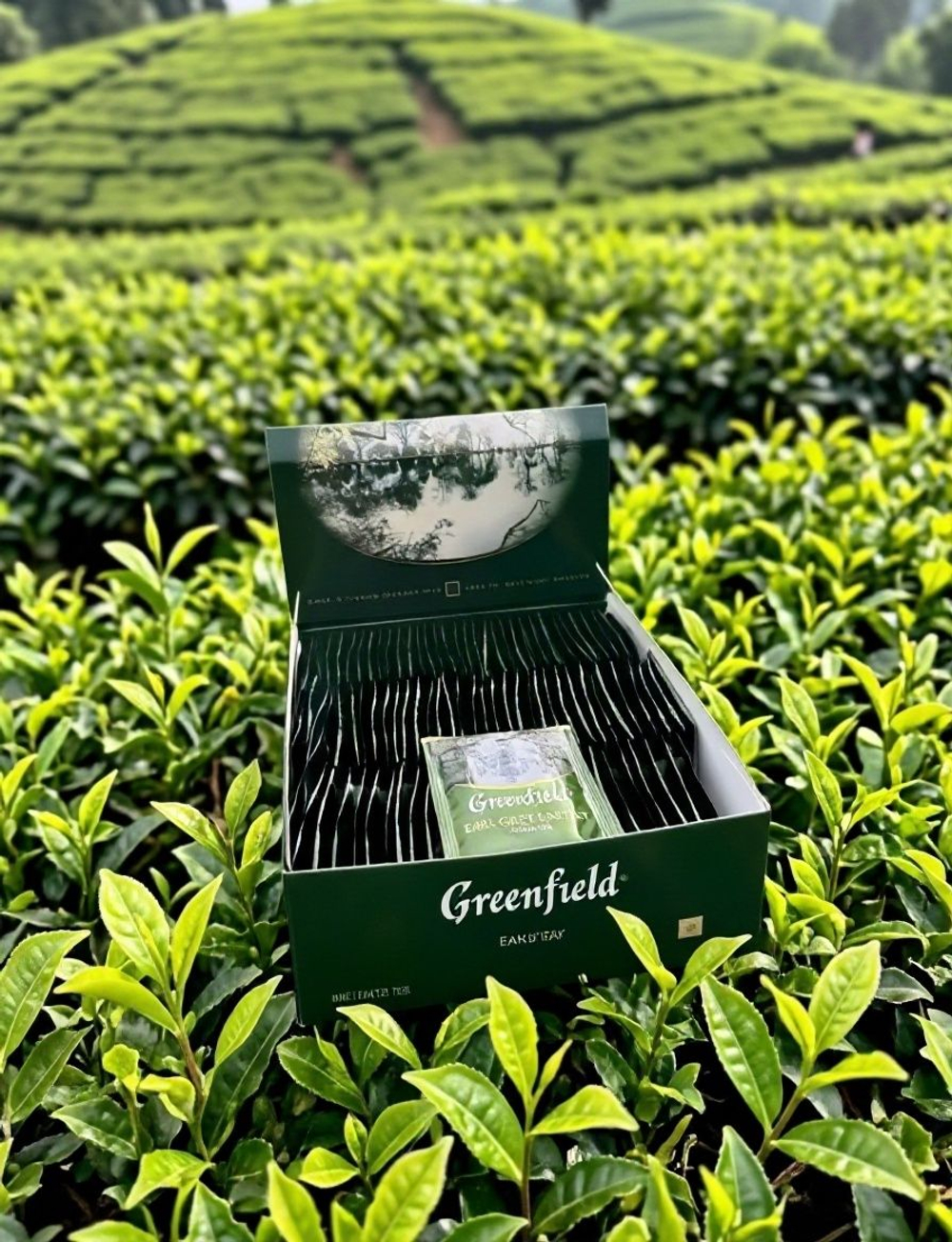 Чай в пакетиках черный Greenfield Earl Grey Fantasy, 100 шт