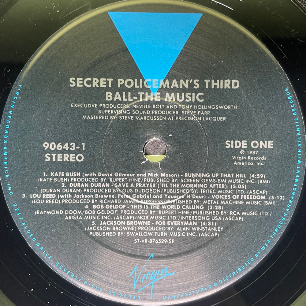 Сборник The Secret Policeman's Third Ball (The Music) США 1987г.
