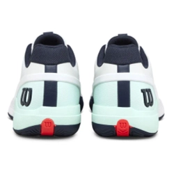 Мужские теннисные кроссовки Wilson Rush Pro 5 Clay - white/bay/fiery cor