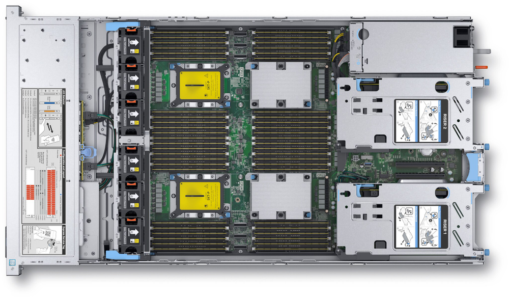 Стоечный сервер - Dell PowerEdge R840 G14, 2U, 8x 2.5“, 2x Xeon[5222] 4 Cores, 16Gb, 210-AOJP