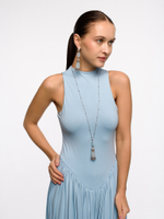 Серьги из аквамарина