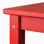 Табурет «Одвар» 33×33×45 см, деревянный, красный, массив сосны, IKEA