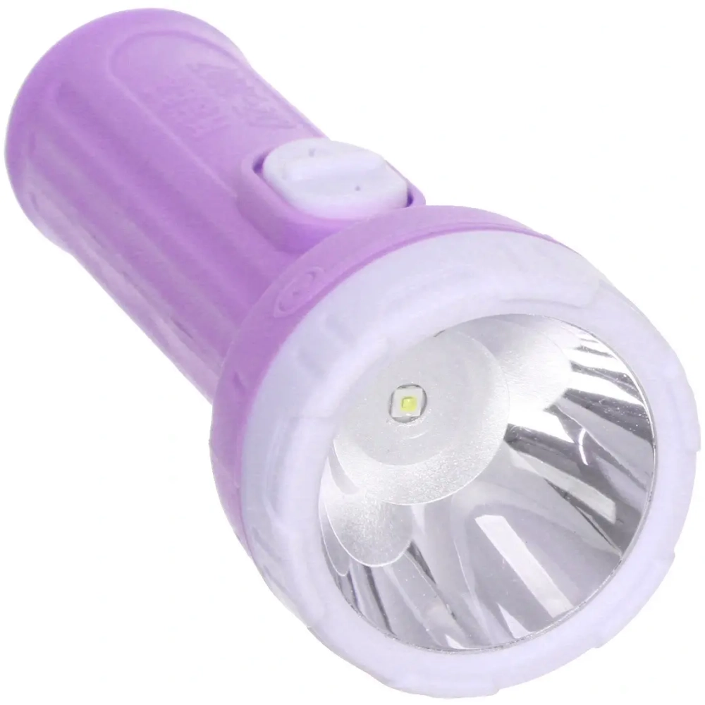 Фонарь ручной 1 режим 1LED 1AA микс 3 цвета QZ2007