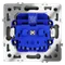 Розетка с крышкой Voltum S70 Графит VLS040307